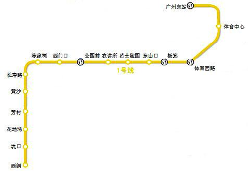 廣州地鐵1號(hào)線路圖2019 廣州地鐵線路圖最新