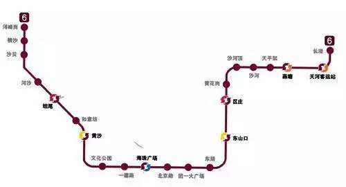 廣州地鐵6號線路圖2019 廣州地鐵線路圖最新