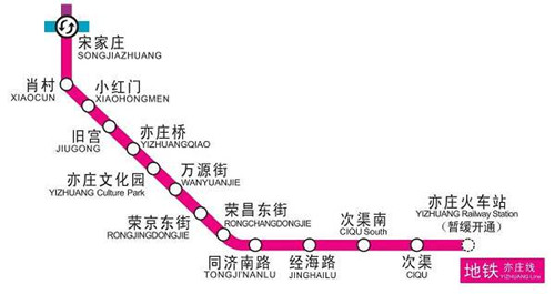 北京地鐵亦莊線線路圖2019 北京地鐵線路圖最新