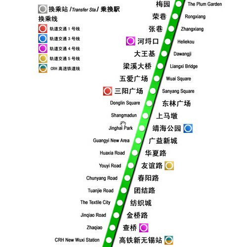 無錫地鐵2號線線路圖2020 無錫地鐵線路圖最新