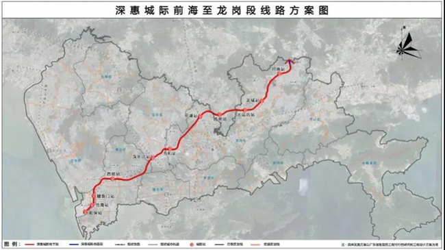 深圳兩條城際線路站點公示