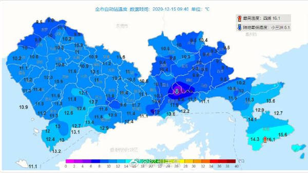 深圳寒冷黃色預(yù)警生效中 梧桐山又要下雪?