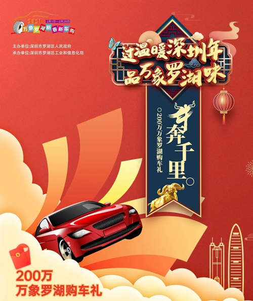 2021“萬(wàn)象羅湖新春新車(chē)購(gòu)”活動(dòng)2000元購(gòu)物卡申領(lǐng)攻略