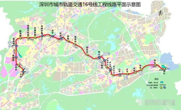 深圳地鐵16號線田心車輛段順利封頂 預(yù)計(jì)2023年建成通車