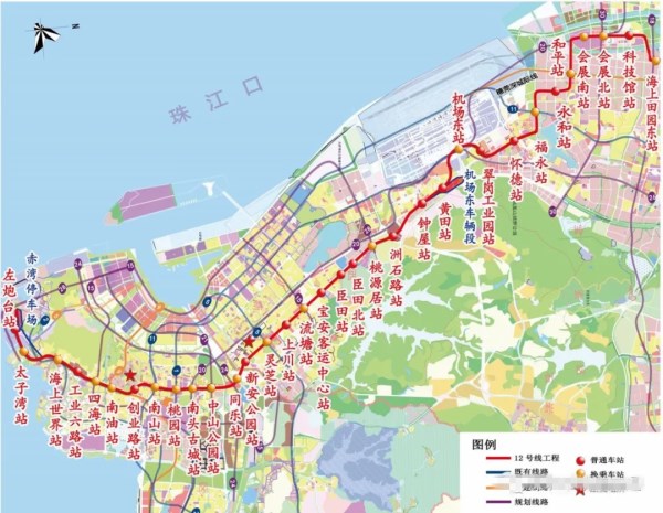 深圳地鐵12號(hào)線順利完成穿海段 全線封頂車站24座