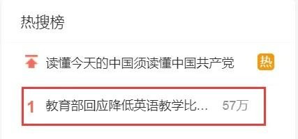 教育部答復(fù)降低英語教學(xué)比重、在考試中占分比重建議